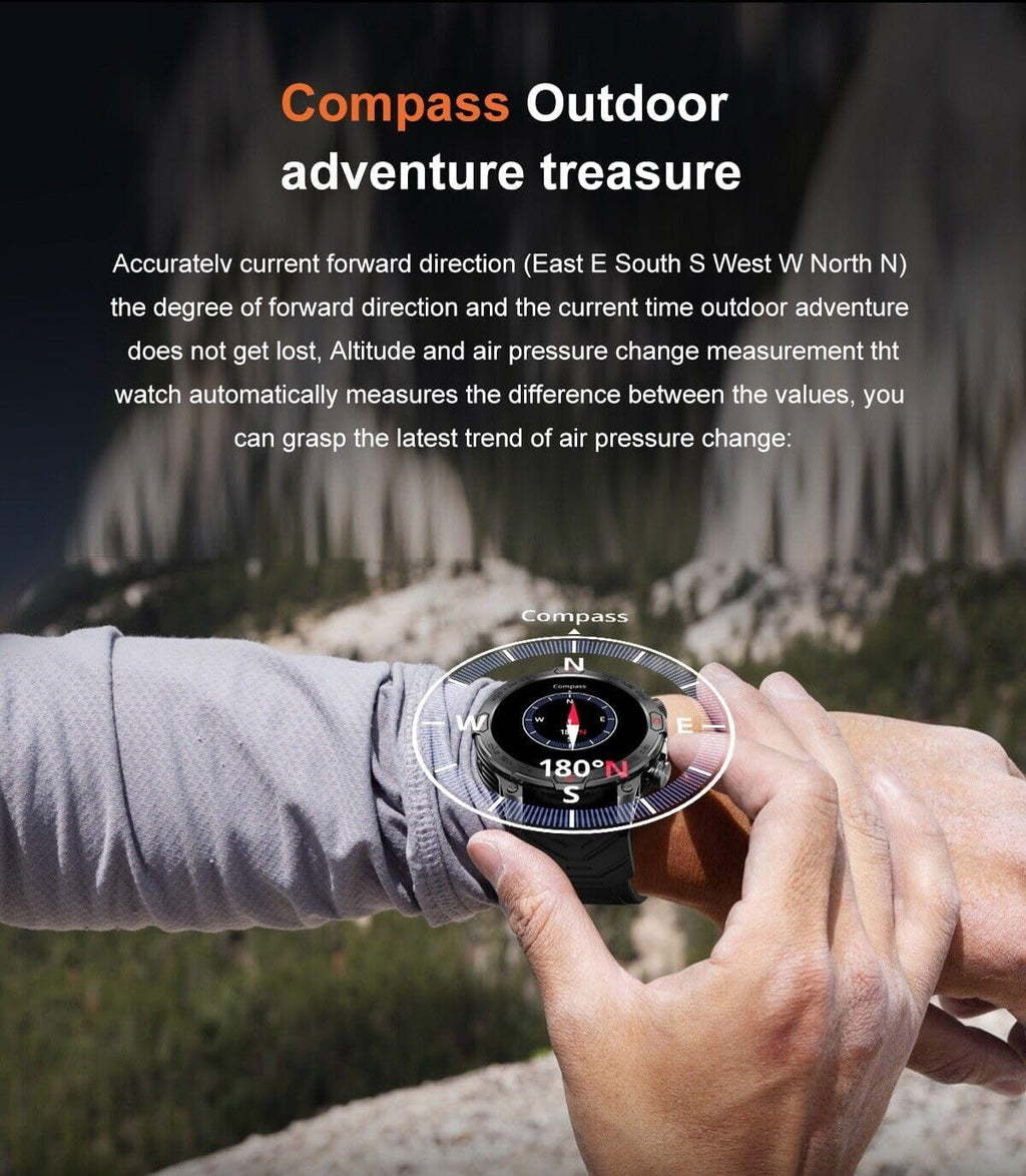 1.43" AMOLED Display Smart Watch with Compass T76576