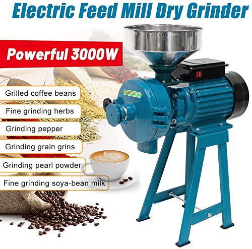 3000W Electric Grain Grinder Mill with Funnel A775169