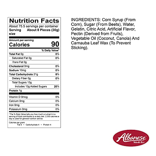 12 Flavor Gummi Bears, 5lbs Candy Q8103