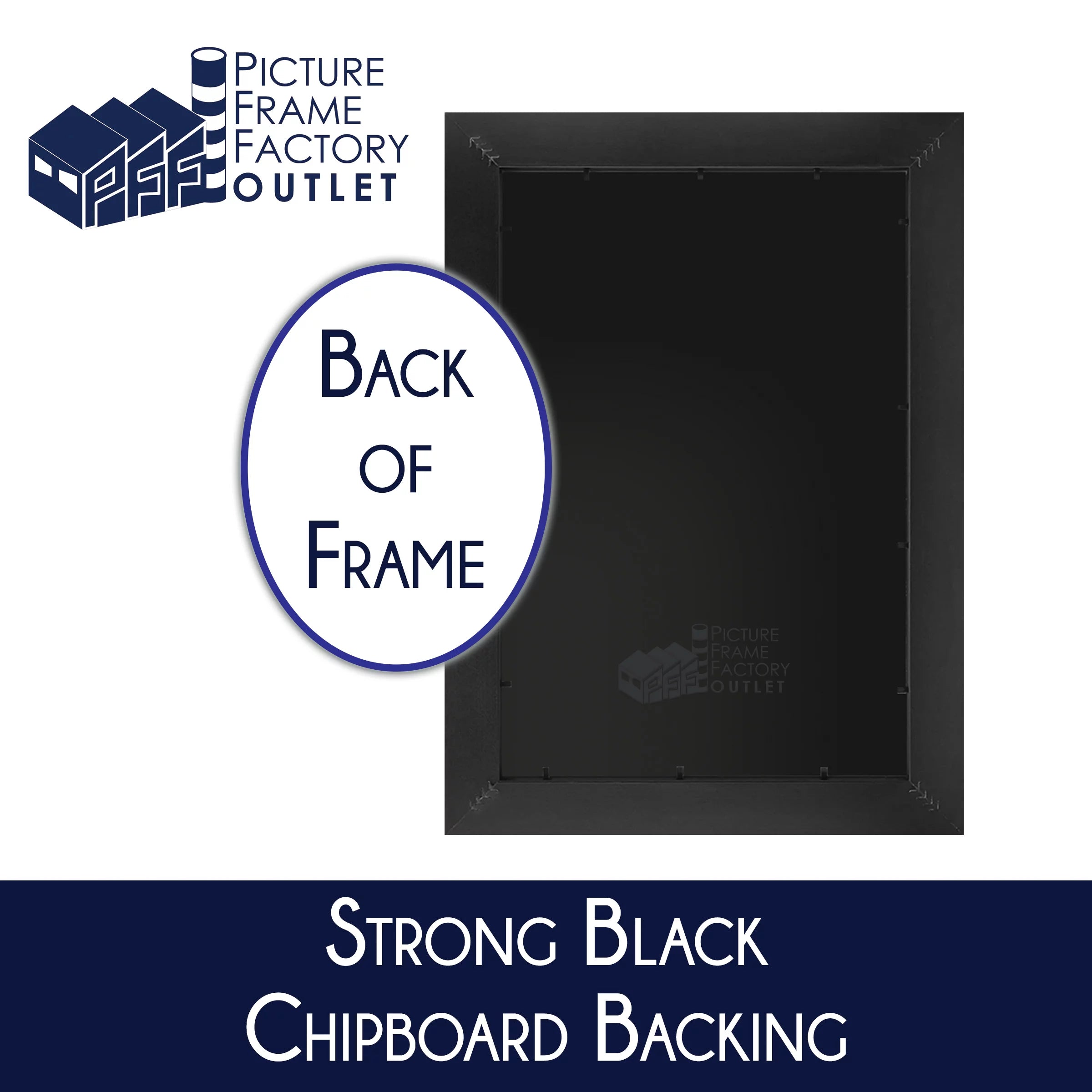 8x24 Black MDF Picture Frame K1146