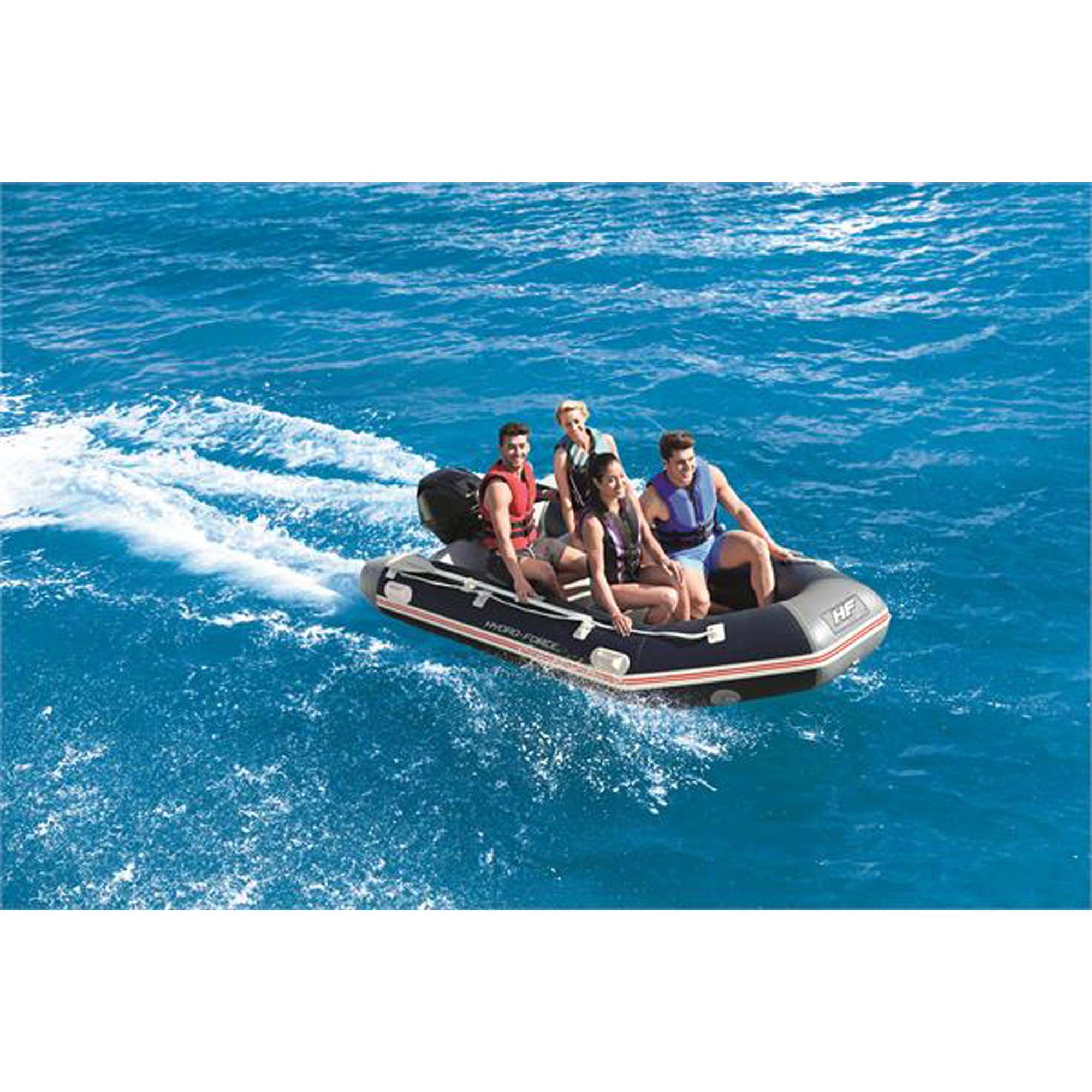 Blue 130 inch Inflatable Boat Raft with Oars T49455