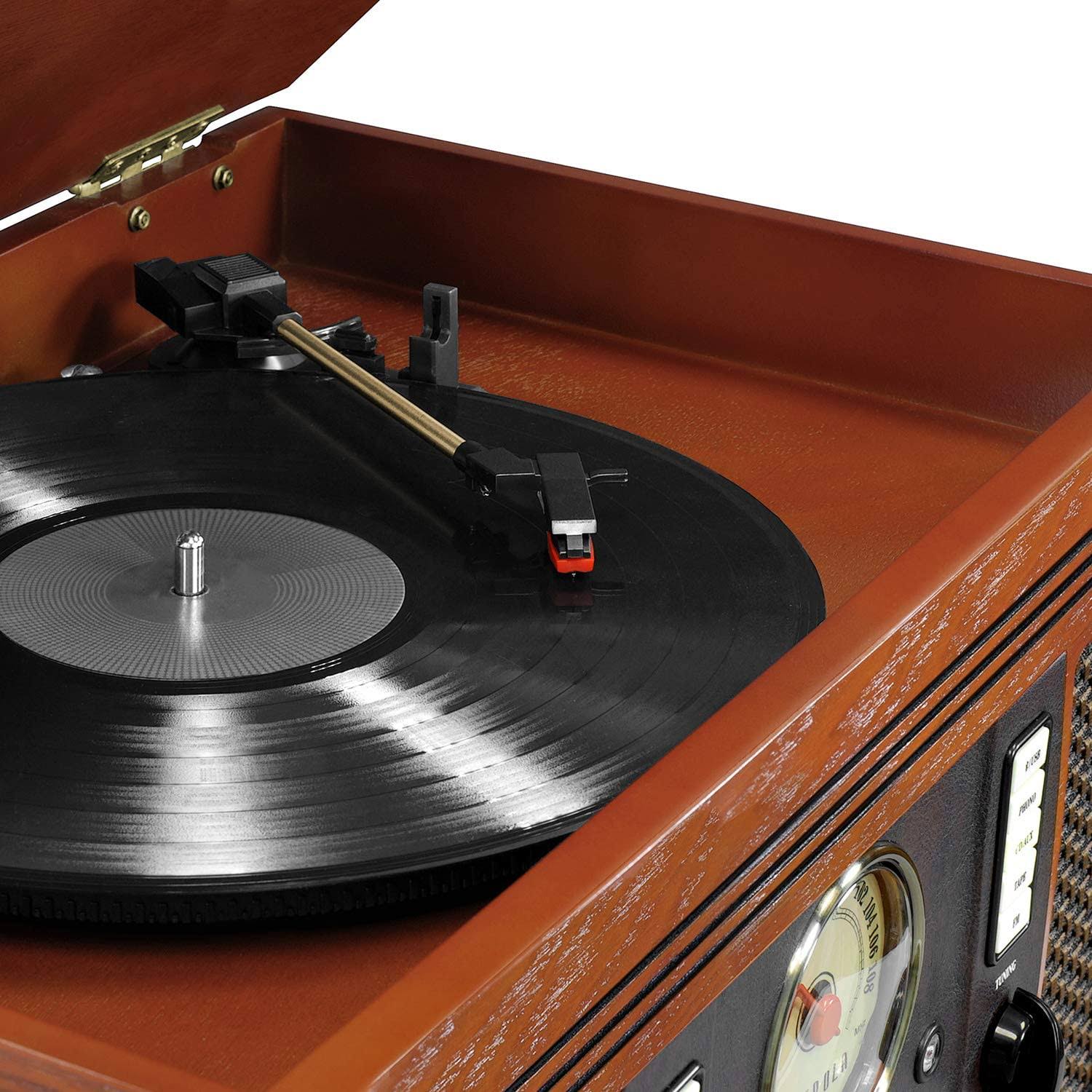 Wooden Turntable with Bluetooth O287156