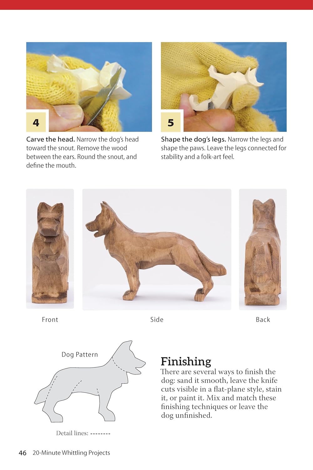 Whittling Projects: Step-by-Step Instructions & Photos to Carve Wood Figures V8631