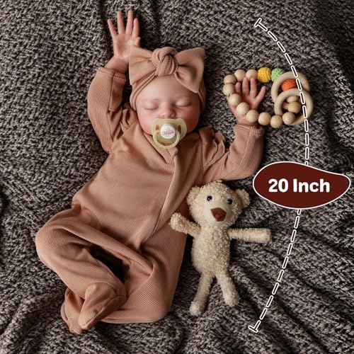 20 inch Soft Vinyl Realistic Newborn Baby Doll Y64577