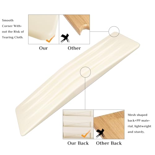 Heavy-Duty Wood Sliding Transfer Board with Handles, 330lbs S440811