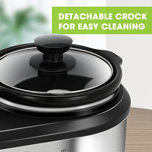 2 X 1.25QT Mini Slow Cooker with Adjustable Temp U276074