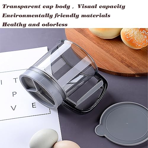 3 Cup Capacity Fine Mesh Gray Flour Sifter E67804
