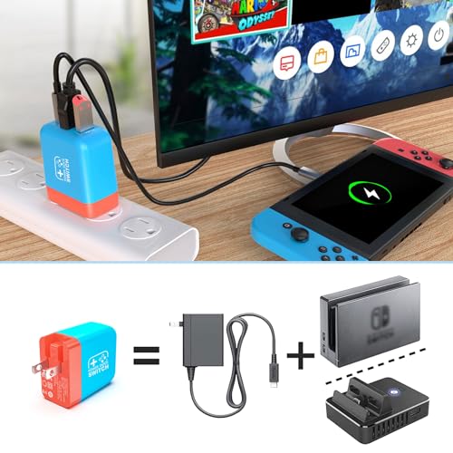 Portable TV Docking Station for Nintendo Switch with 4K@60Hz HDMI F96753