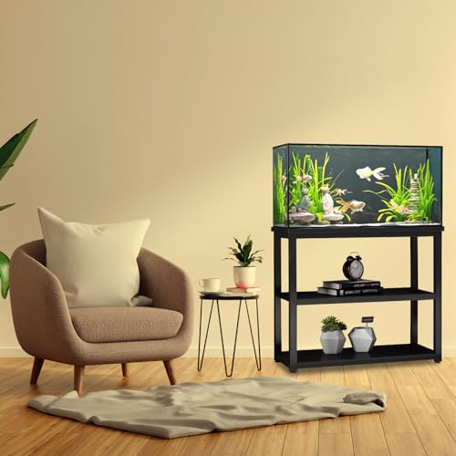 Black Metal Fish Tank Stand 40-50 Gallon T473118