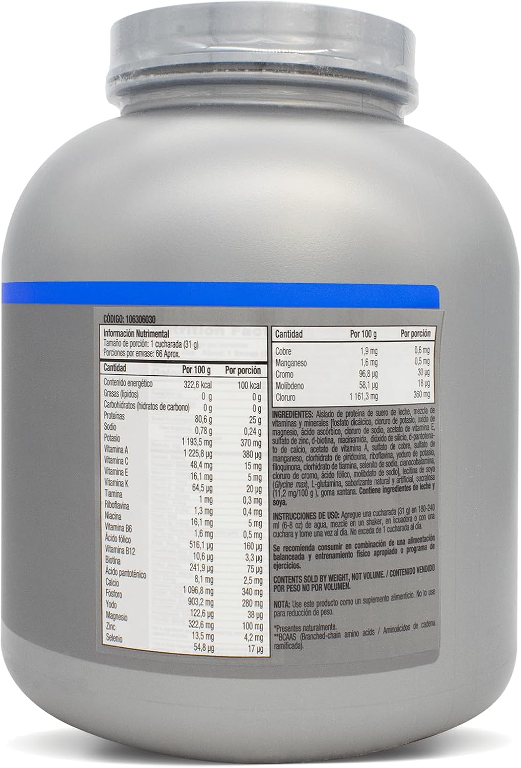 Creamy Vanilla Whey Protein Isolate C925305