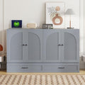 Queen Size Murphy Bed Cabinet Wall Bed with USB and Storage Drawer L14505