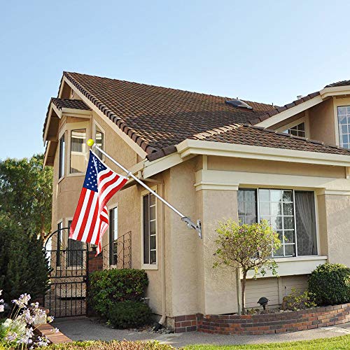 2 Pcs 360° Rotating Aluminum Alloy Flag Pole Rings for 1 Inch Diameter M519