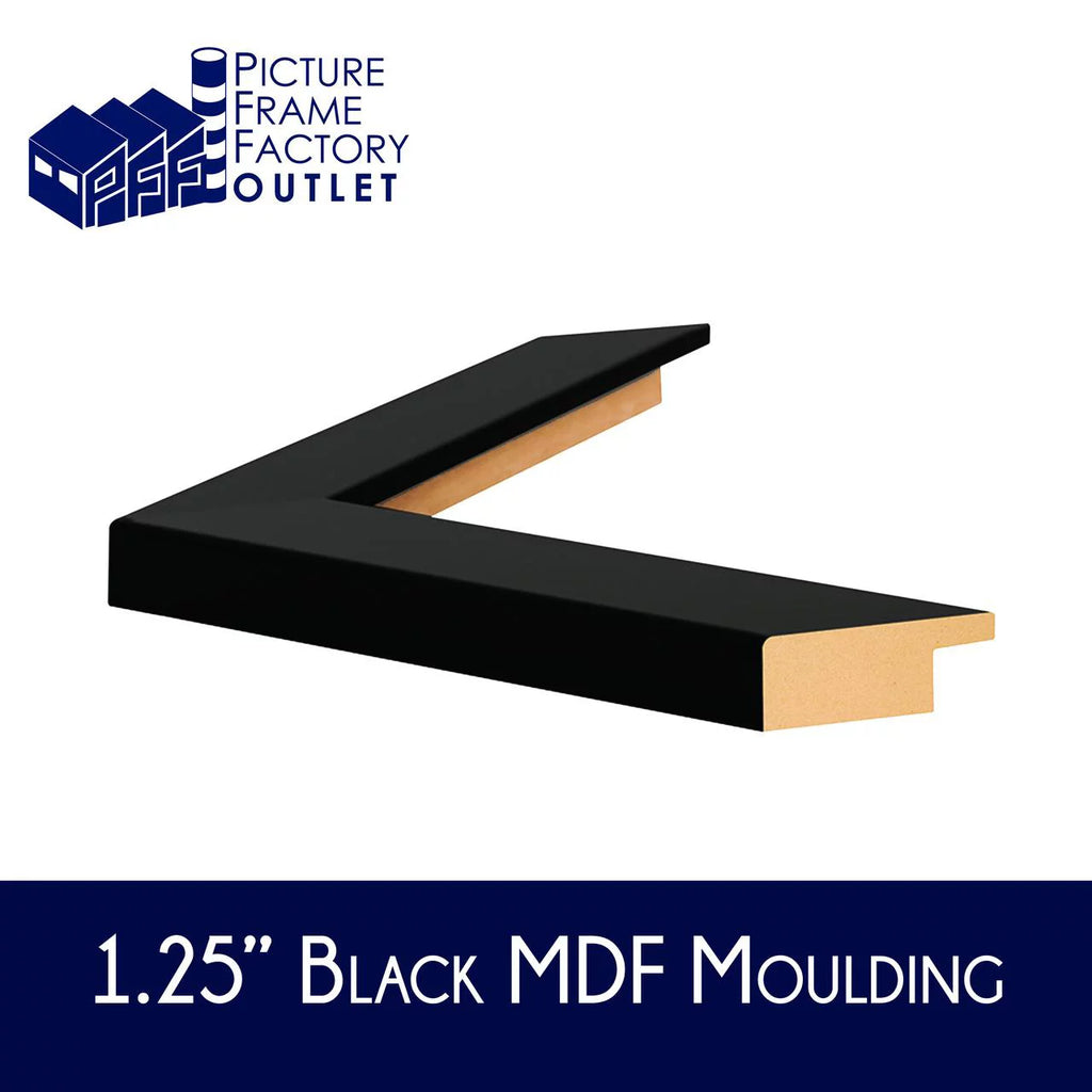8x24 Black MDF Picture Frame K1146