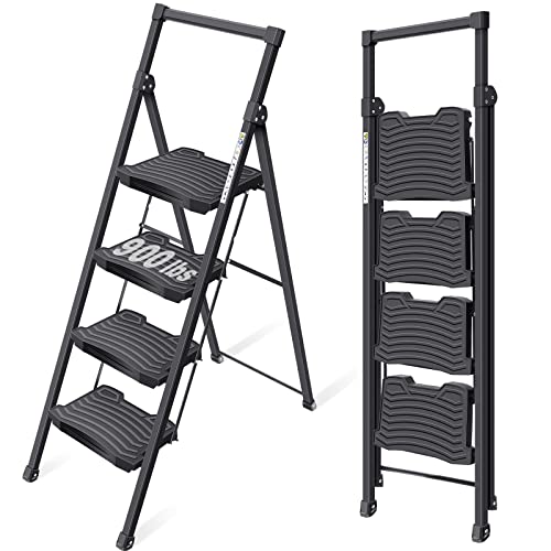 5 Step Steel Ladder with Handrail and Tool Platform S56780