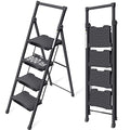 5 Step Steel Ladder with Handrail and Tool Platform S56780