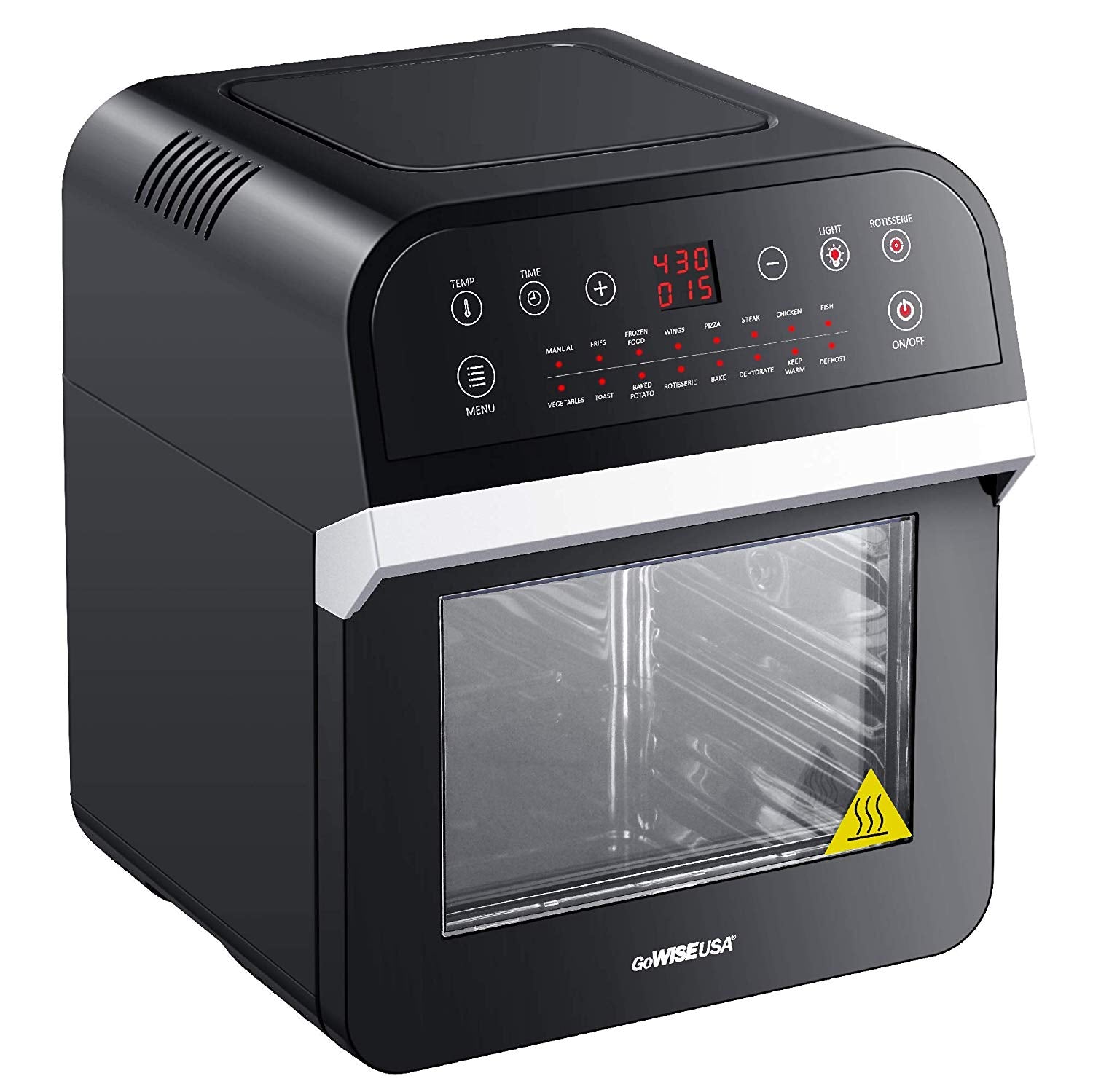 12.7-Quarts 15-in-1 Electric Air Fryer Oven Black W774573