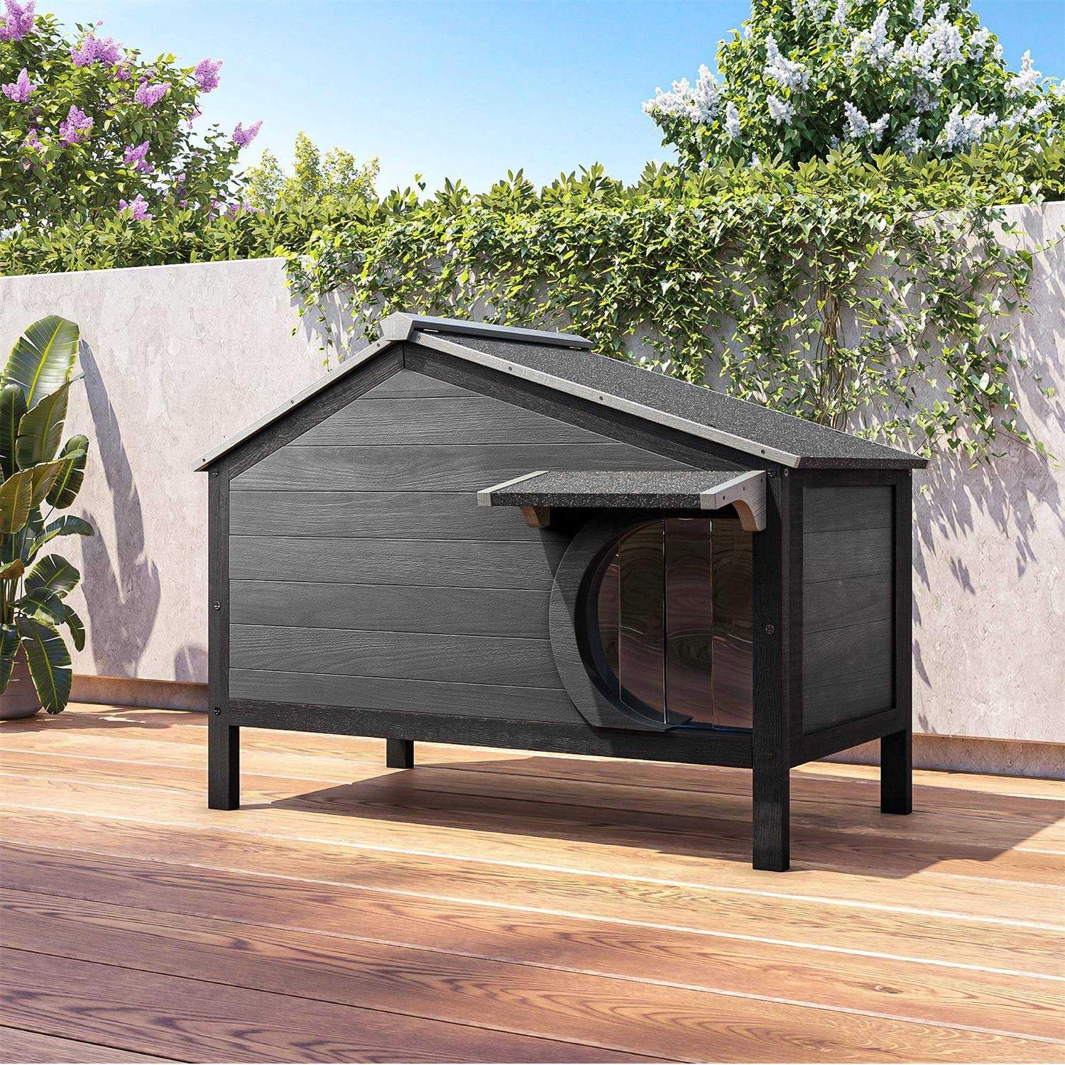 Outdoor Insulated Wooden Cat House E884
