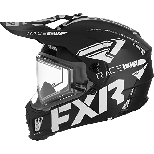 White Snowmobile Helmet with Electric Shield X801
