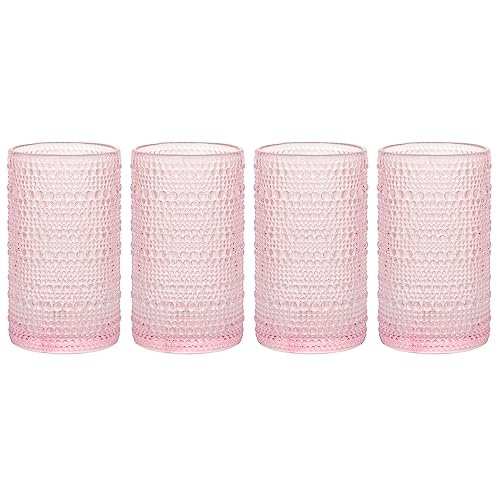 Blue Vintage Set Of 4 13 oz Cocktail Glass Set M8868