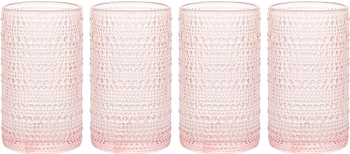 Blue Vintage Set Of 4 13 oz Cocktail Glass Set M8868