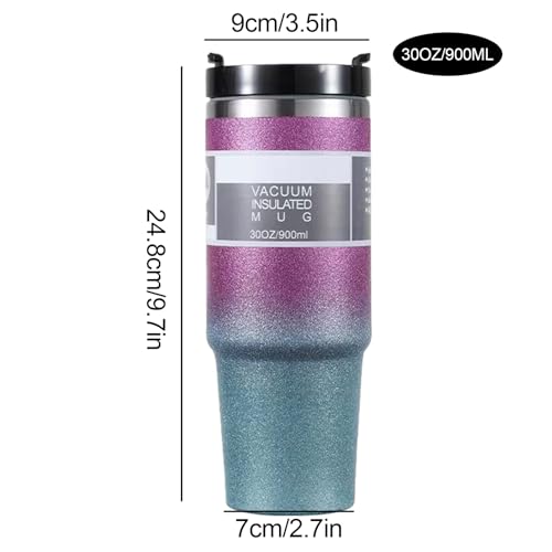 Double Layer Stainless Steel Insulated Mug with Lid V429