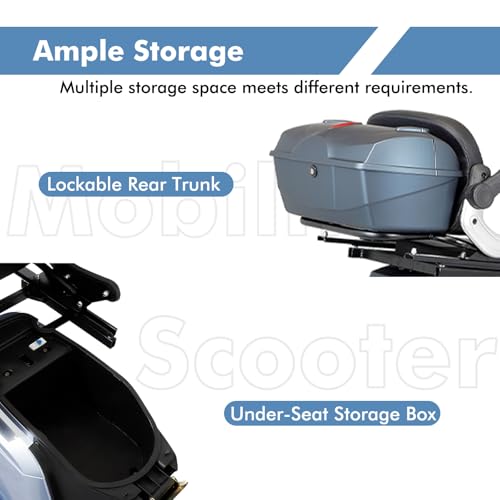 800W All Terrain Mobility Scooter with Seat and Remote Control F1821