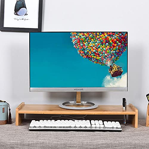 Bamboo Computer Monitor Stand Riser F51852