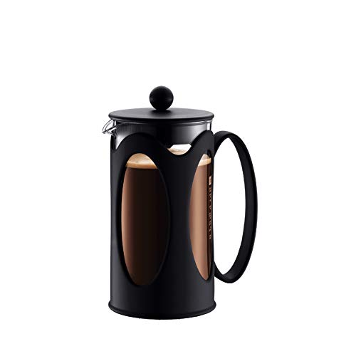 French Press Coffee Maker, Borosilicate Glass - 4-Cup (0.5 L), Black Y55187