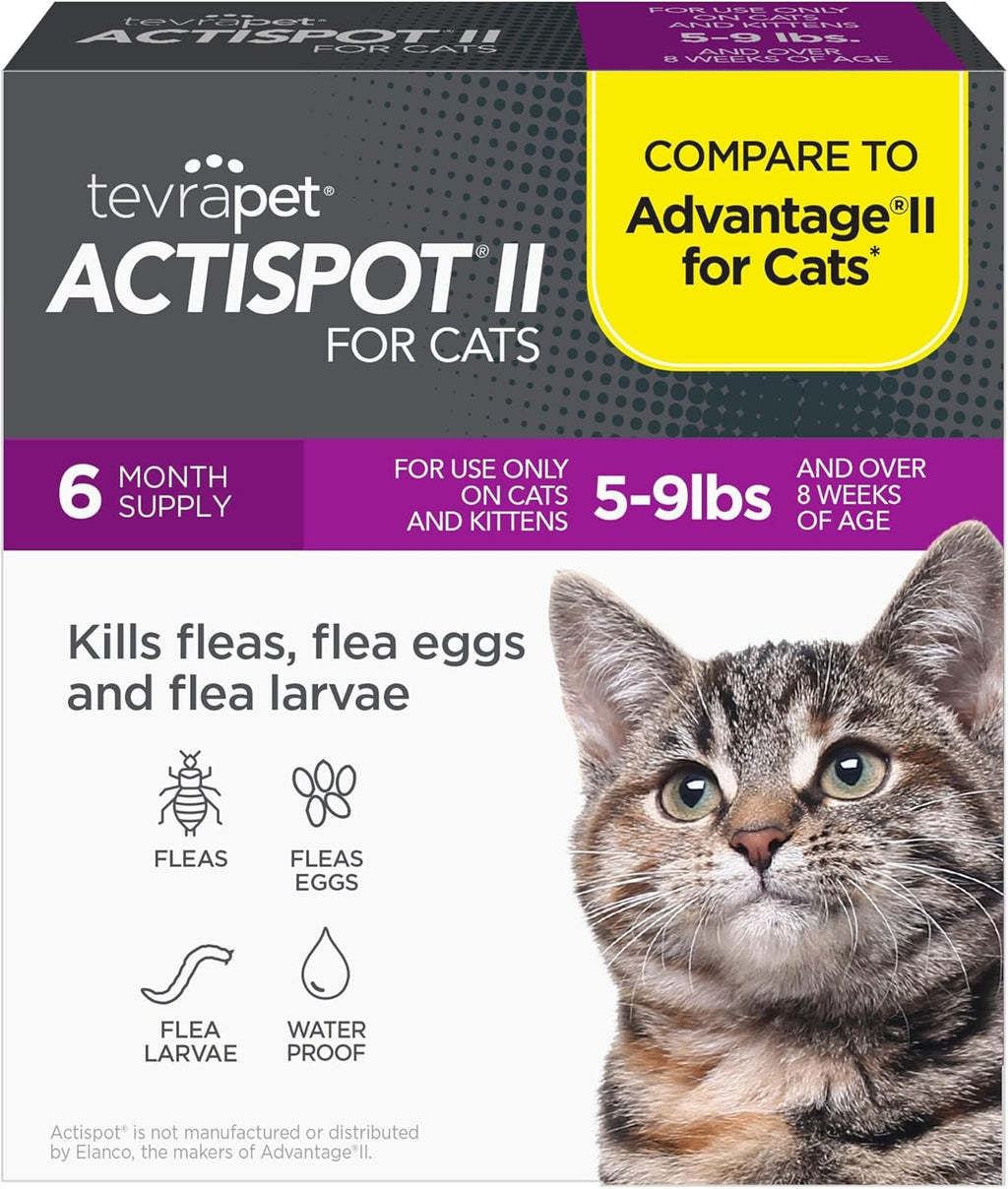 6 Doses Flea Treatment for Cats 5-9 lbs Z372