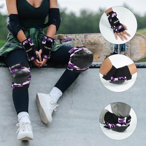 Blue Kids Knee Pads and Elbow Pads Protective Gear Set H8384