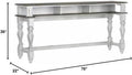 4 Piece Console Set in White and Gray Q931729