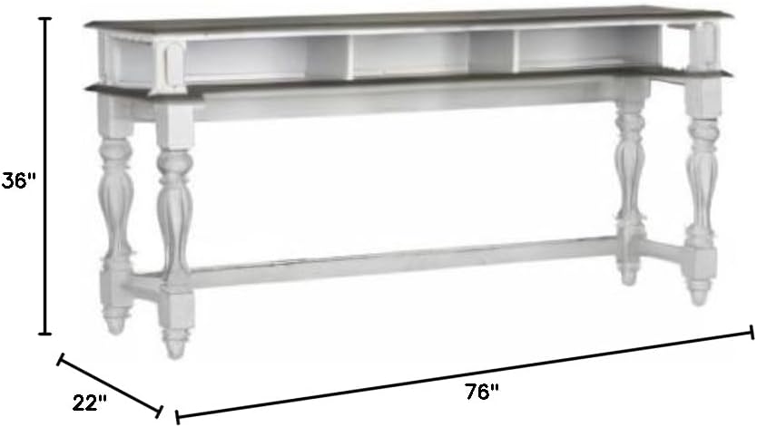 4 Piece Console Set in White and Gray Q931729