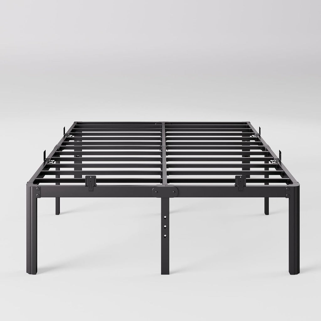 14in High King Platform Bed Frame with Mattress Slide Stopper R16371