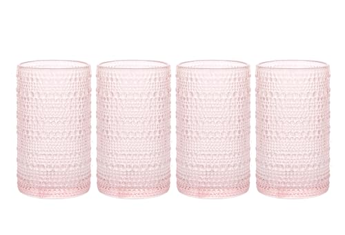 Blue Vintage Set Of 4 13 oz Cocktail Glass Set M8868