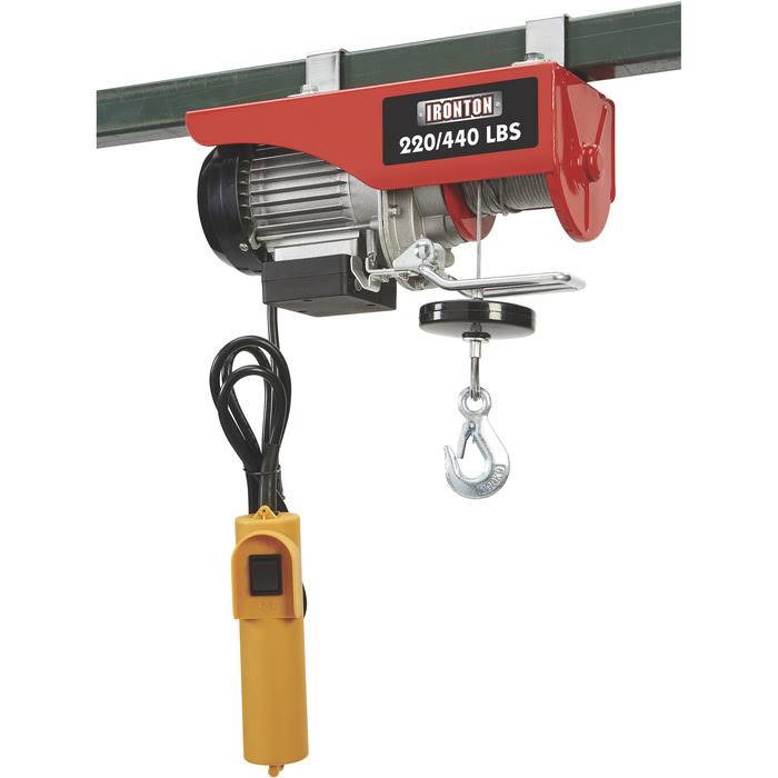 220-Lb. Single-Line Capacity Electric Cable Hoist R13636