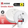 White AC Hardwired Smoke Detector Alarm with 9V Back up and Front Load Battery Door L5470